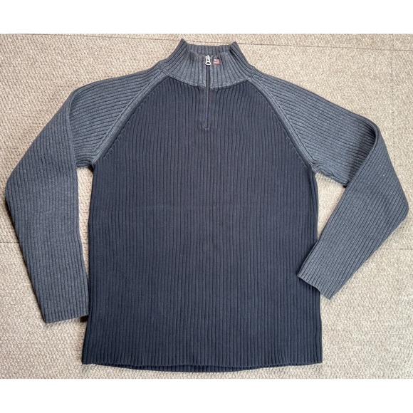 Polo Jeans Co. Ralph Lauren‎ Vintage 1/4 Zip Long Sleeve Sweater Size Large